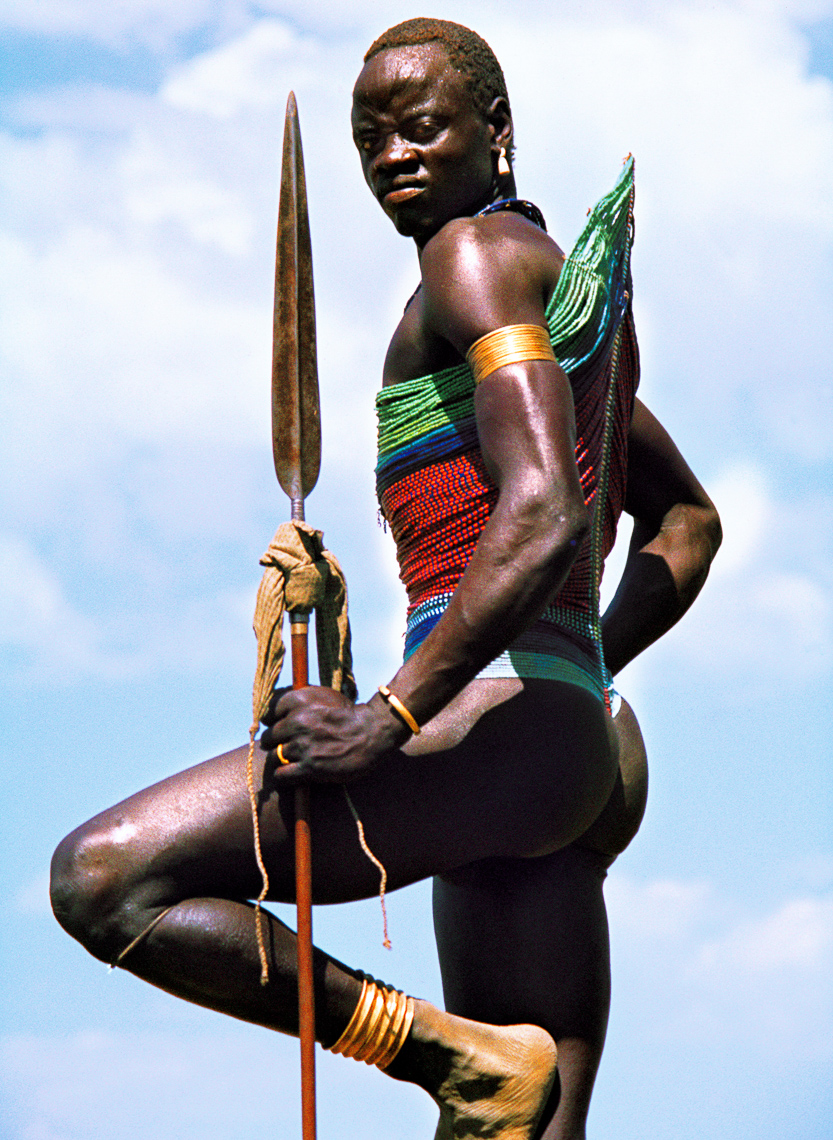 Dinka Warrior with Spear, South Sudan
