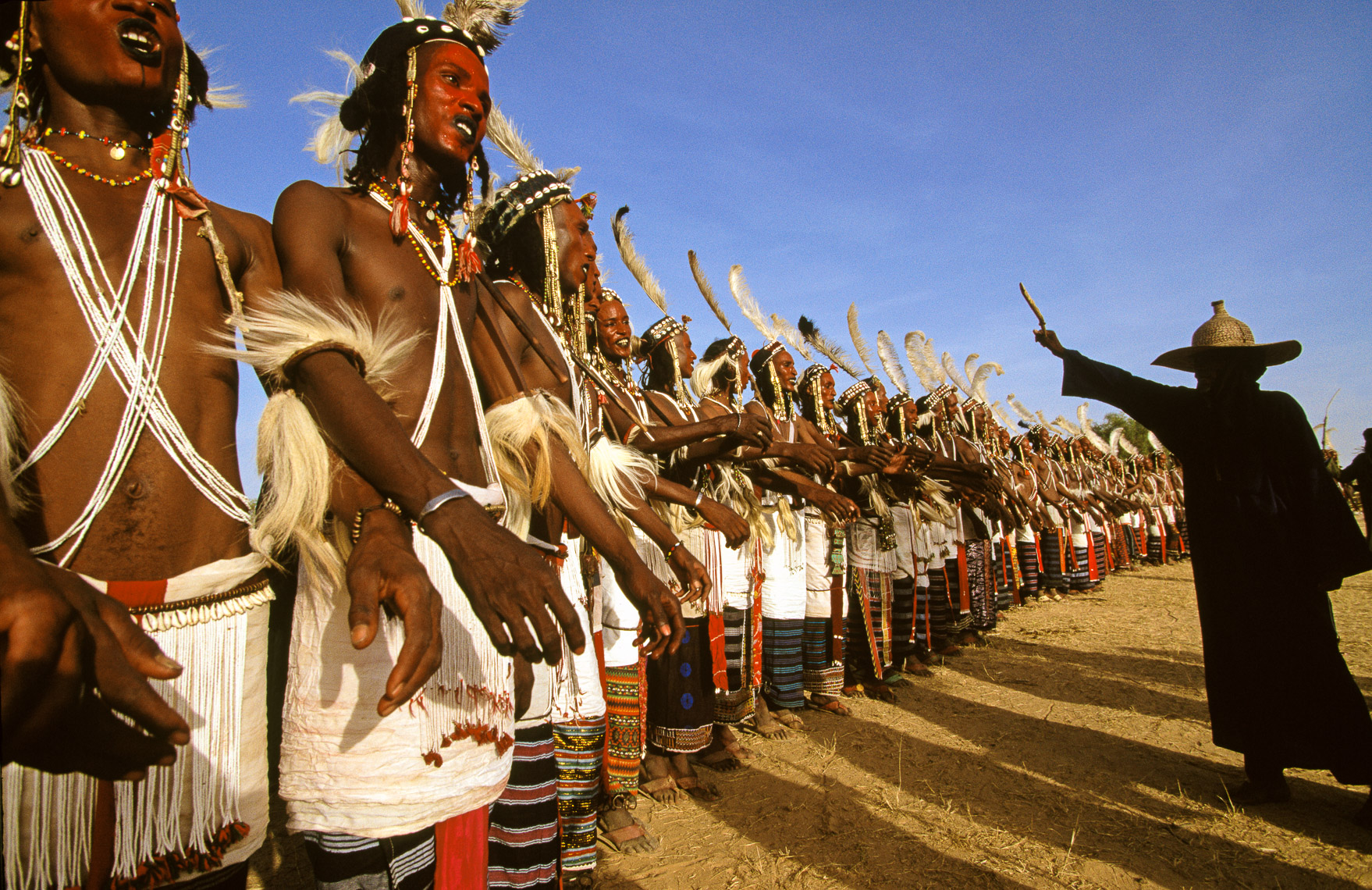 Wodaabe Men Performing Geerewol Beauty Dance