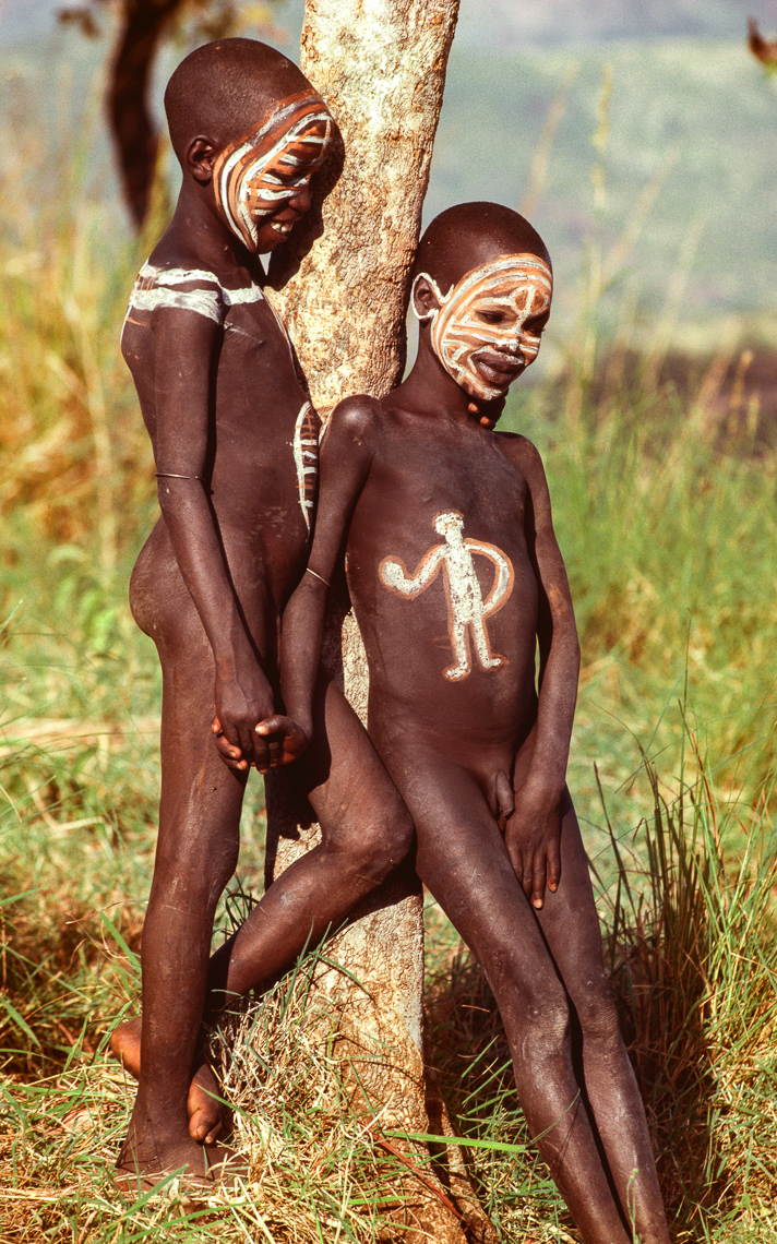 Painted Surma Children