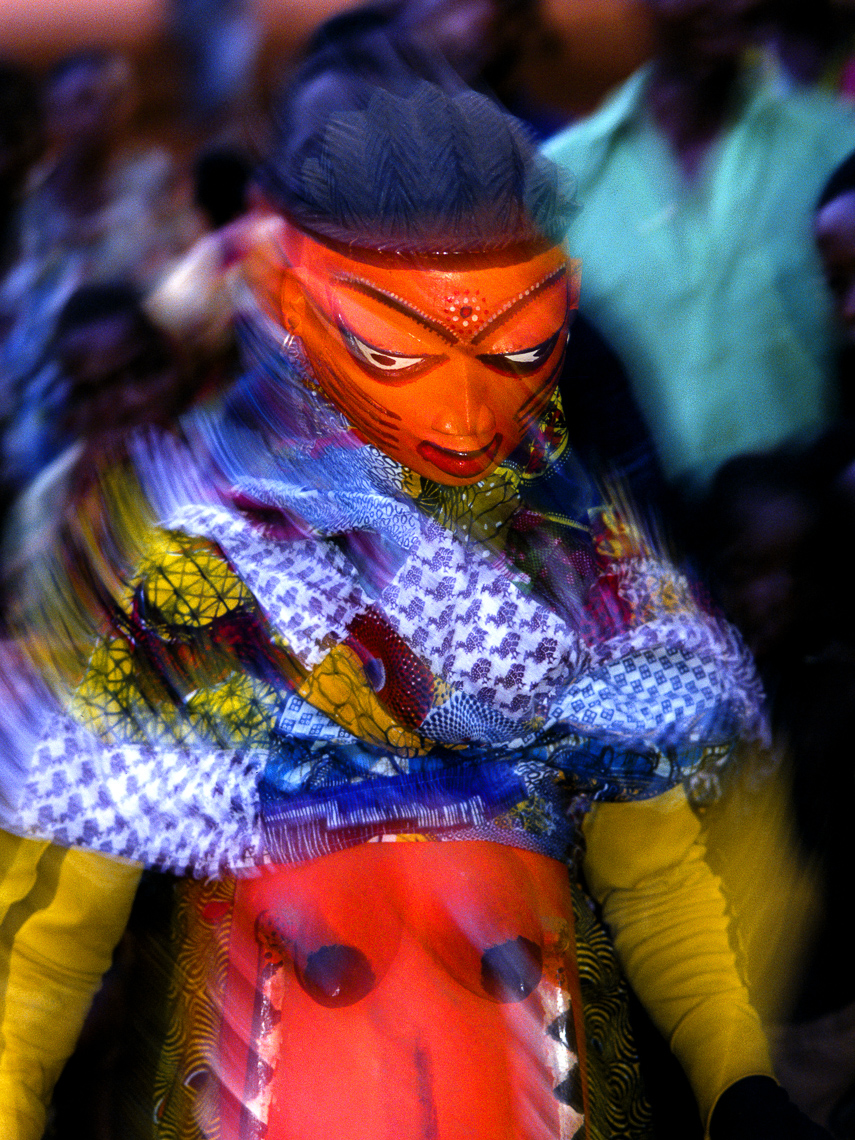 Daguno Mask Portraying Pregnant Girl