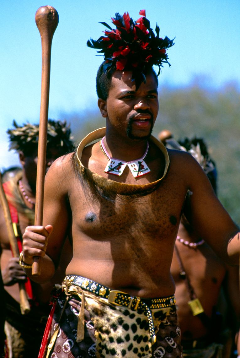 King Mswati III at Reed Dance