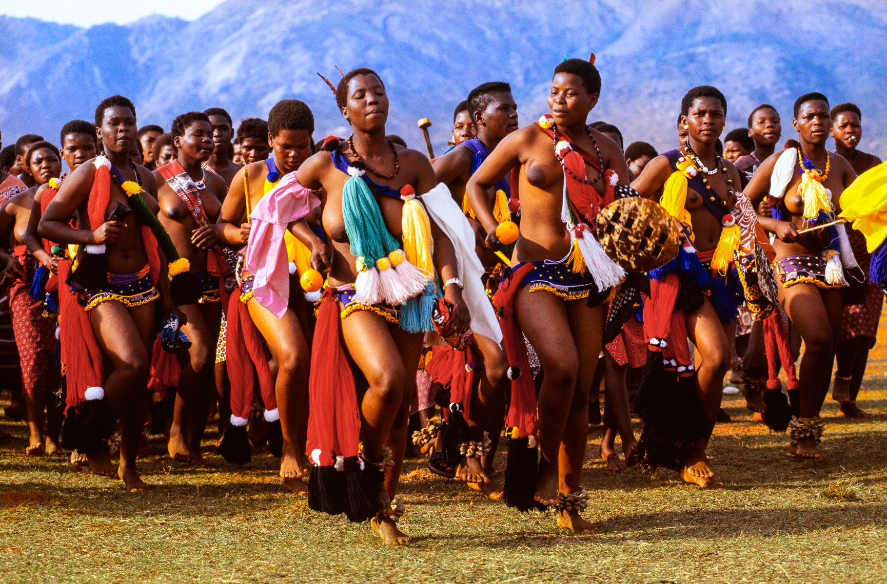Swazi Maidens Performing for the King