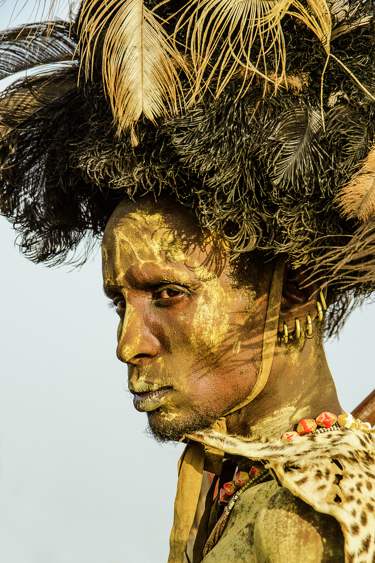 Dassenech Elder Dressed for the Dimi Ceremony, Ethiopia