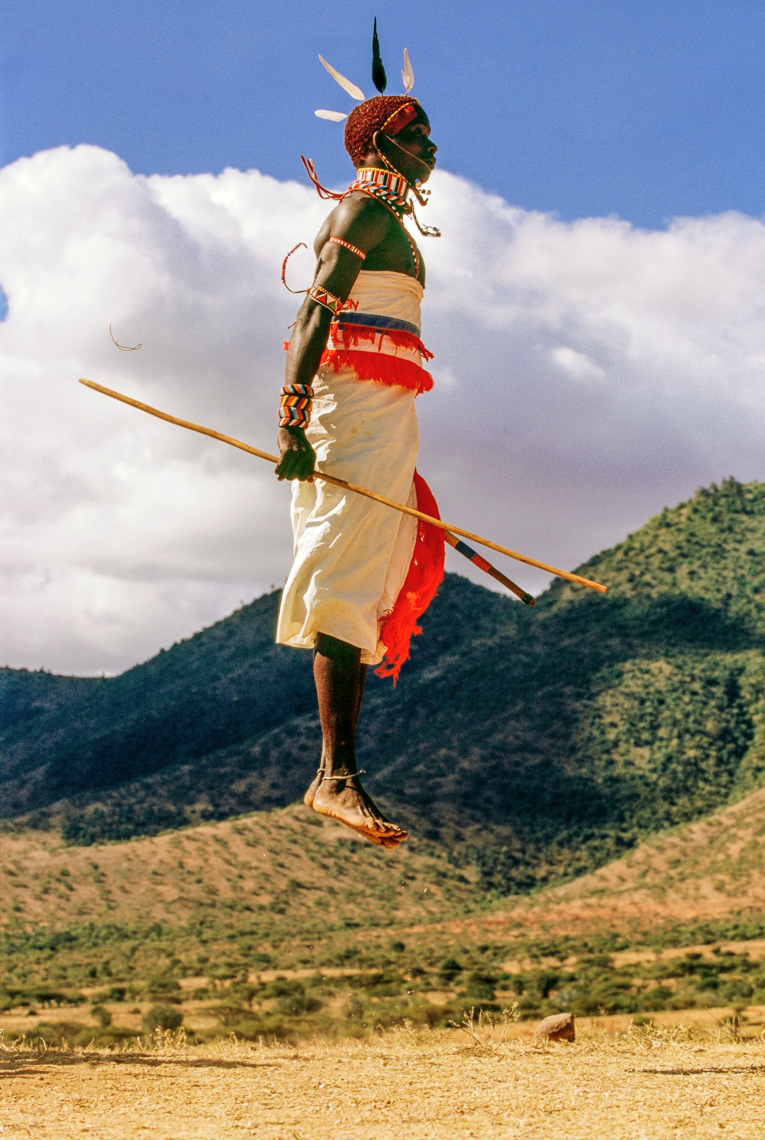 Samburu Warrior Dancing, Kenya.