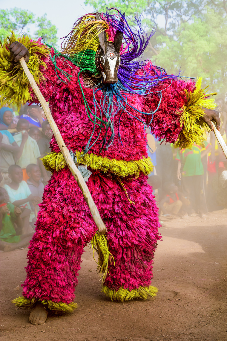 Raffia Animal Mask, Burkina Faso